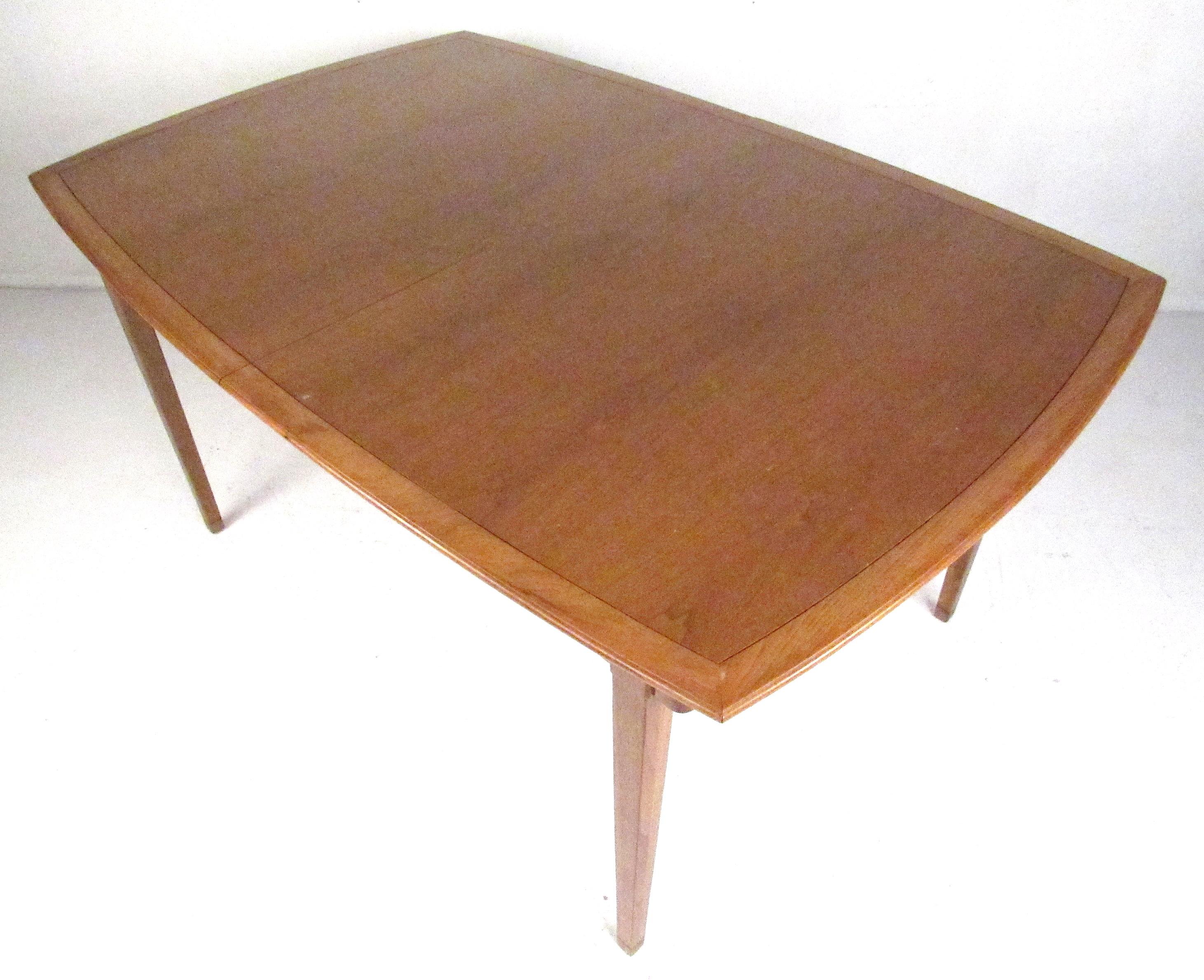 Midcentury dining table with six chairs from the 