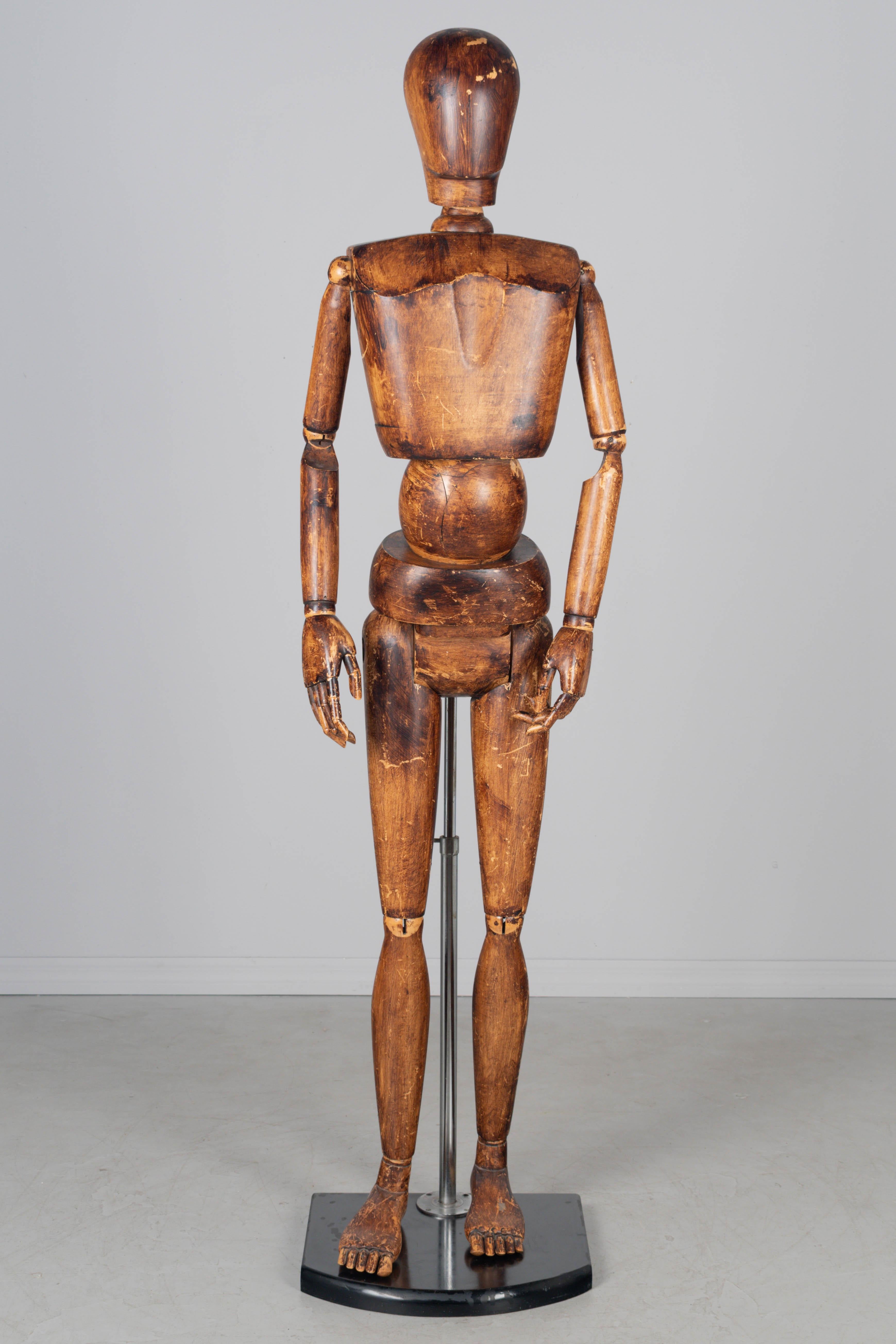 Maniquí articulado de artista de mediados de siglo en venta 1