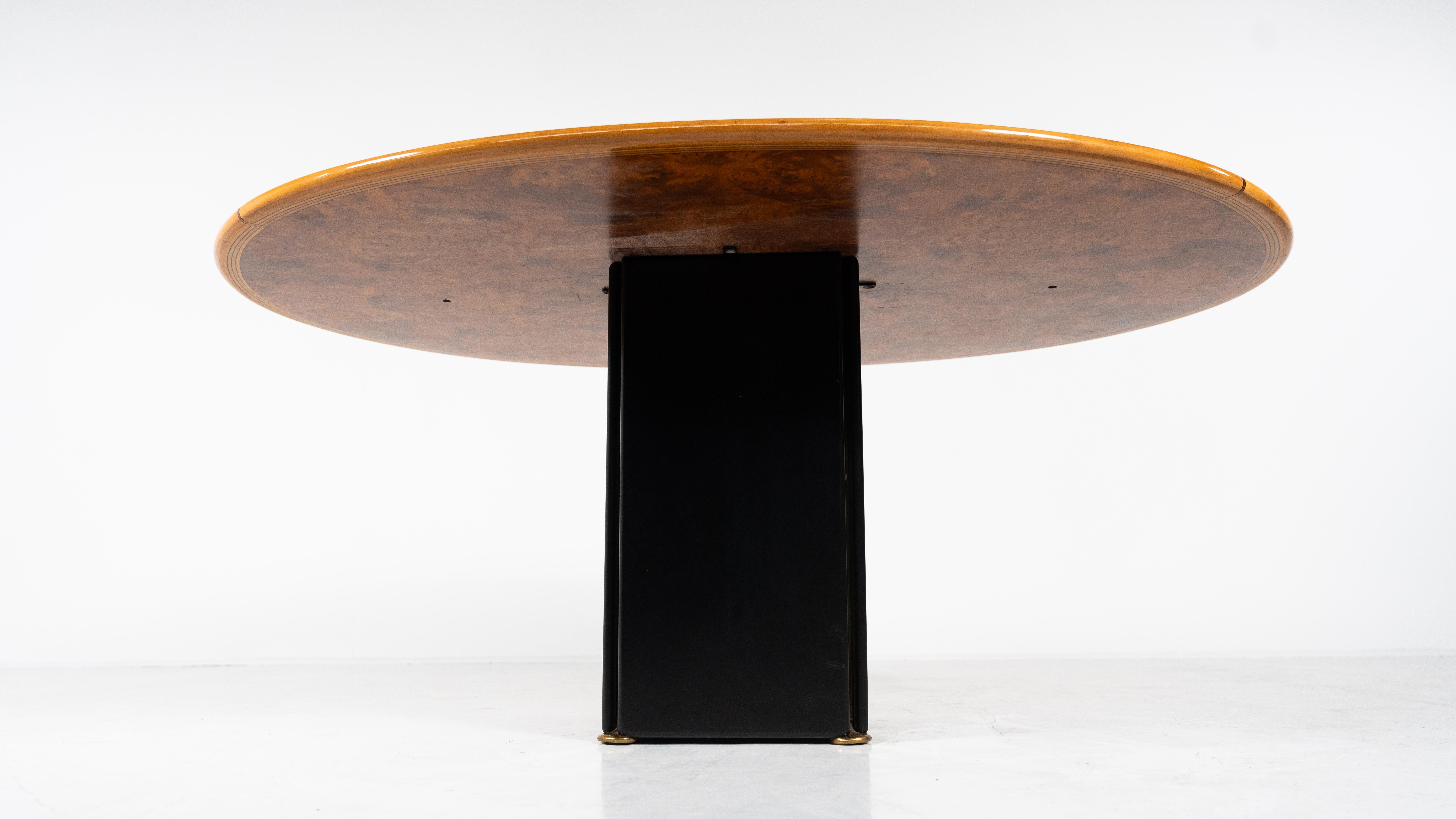 Wood Mid-Century Artona Dining Table by Afra and Tobia Scarpa for Maxalto, 1970s For Sale