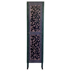 Mid Century Arts and Crafts Custom Painted Cabinet