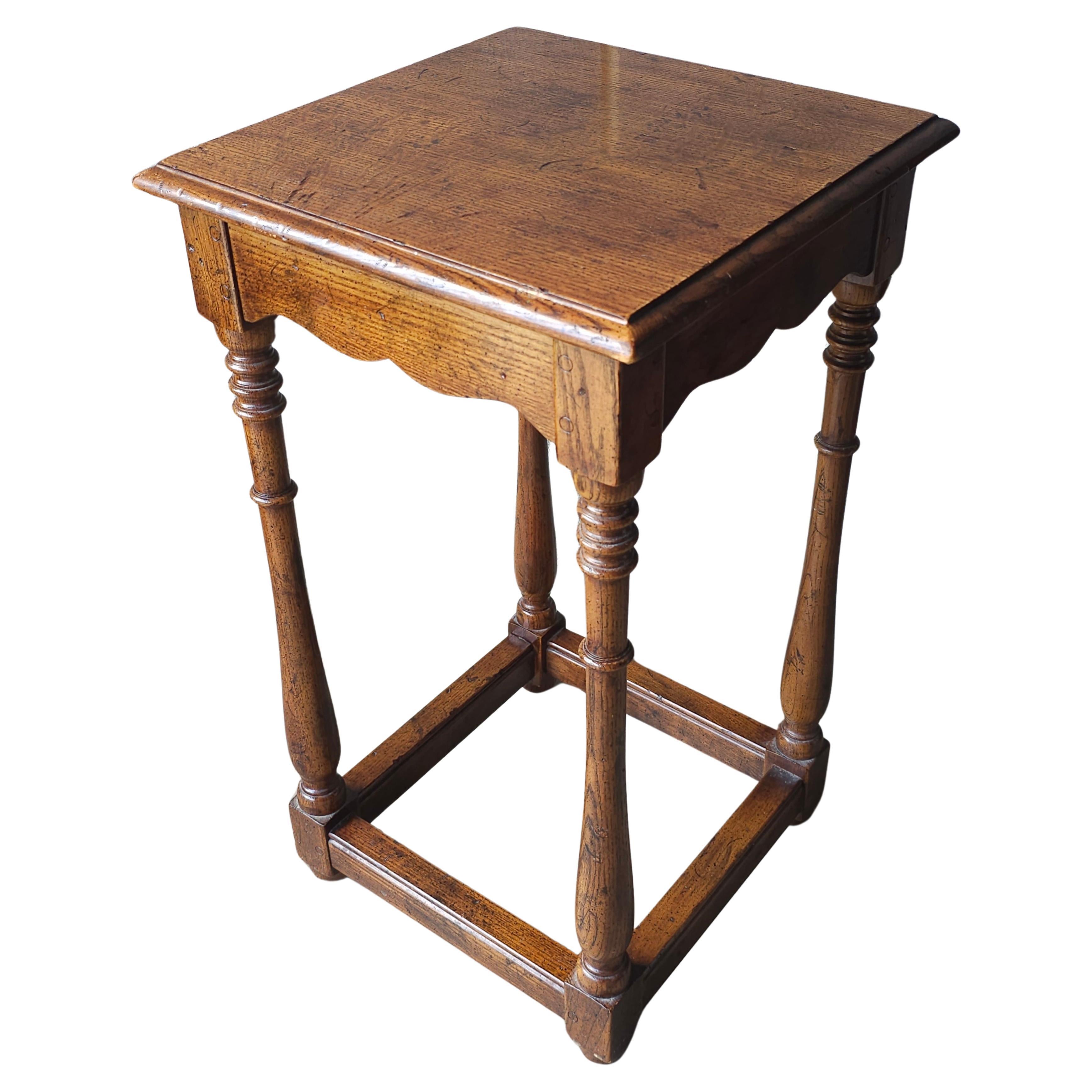 Mid-Century Arts and Crafts Style Mission Oak Candle Stand