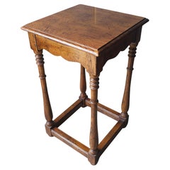 Mid-Century Arts and Crafts Style Mission Oak Candle Stand