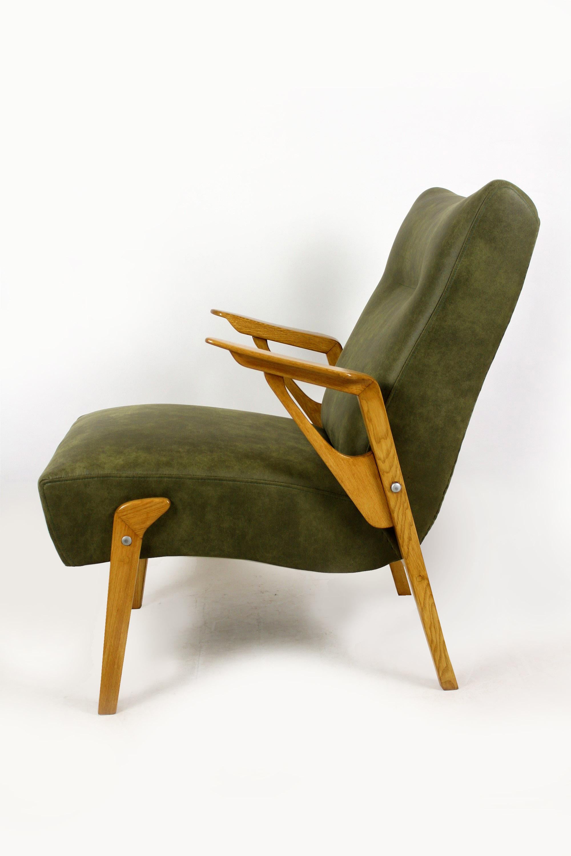 Mid-Century Ash Armchair, 1960s For Sale 5