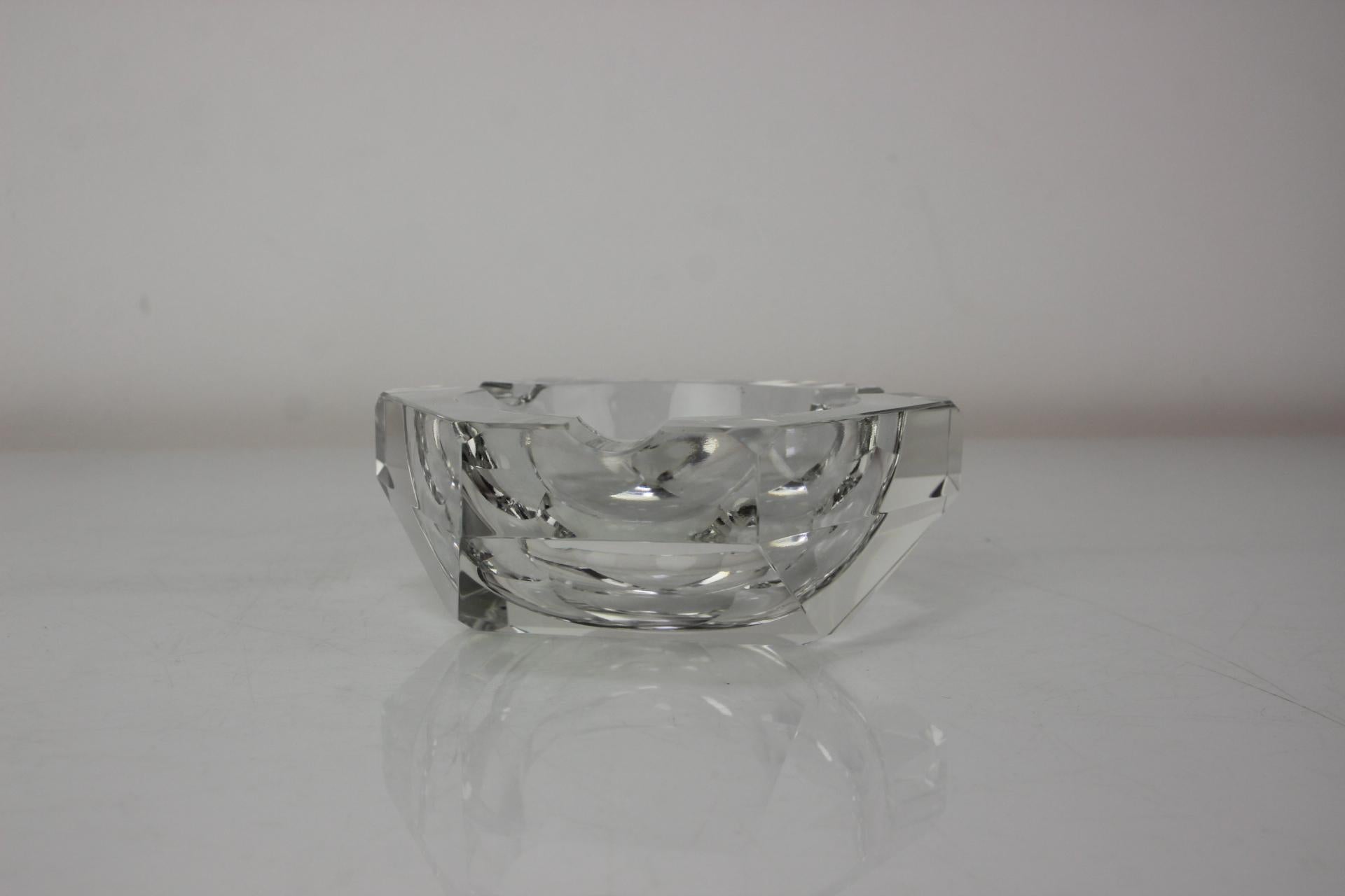Mid-Century Modern Mid-Century Ashtray  - Diamond by Bohemia Glass, 1970's For Sale