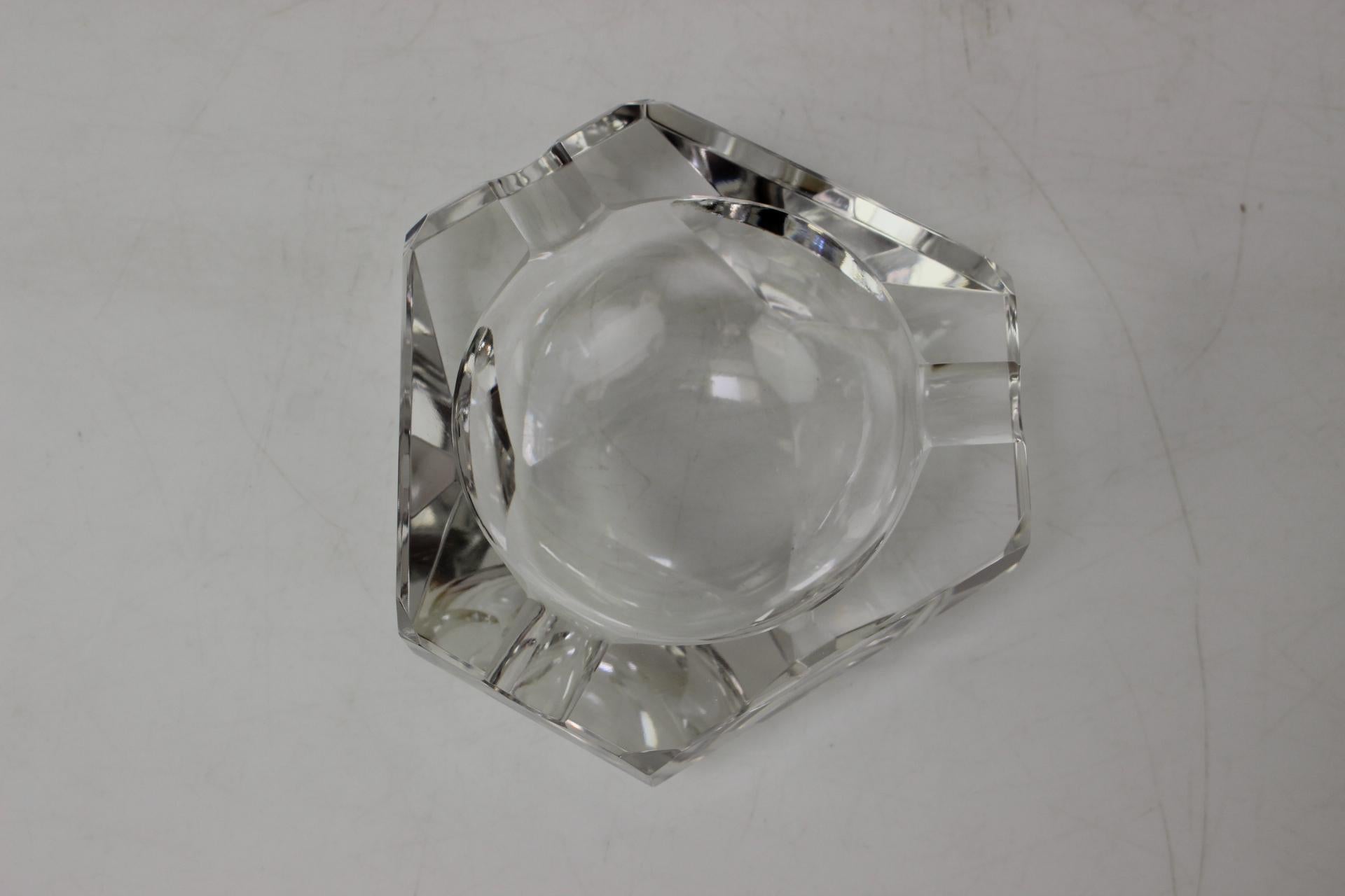 Late 20th Century Mid-Century Ashtray  - Diamond by Bohemia Glass, 1970's For Sale
