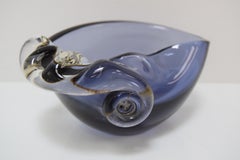 Midcentury Ashtray from Metallurgical Glass, by Glasswork Novy Bor, 1960s