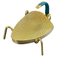 Cenicero de mediados de siglo, soporte escorpión Juego de 5 bandejas, alemán Años 60