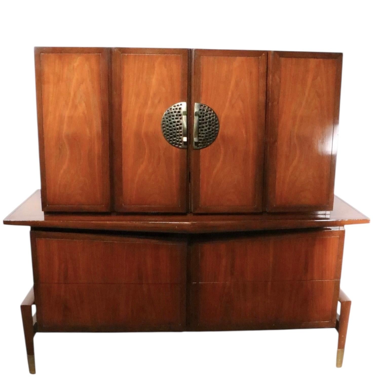 Cassapanca di Helen Hobey Baker del Mid Century Asia Modern in vendita 9