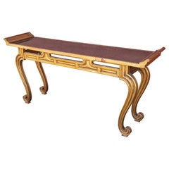 Mid-Century Asian Altar-Style Console Table
