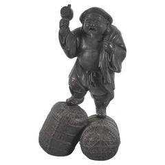 Mid-Century Asian Art Daikoku Bronze Sculpture Japan, Meiji / Taisho Period XX°
