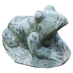Vintage Midcentury Asian Jadeite Frog