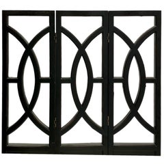 Mid-Century Asian Modern Chanel Style Mirrored Folding Screen Att. To James Mont