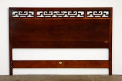 Midcentury Asian Style Headboard by Baker