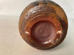 Mid Century Asian Style Raku Type Vessel