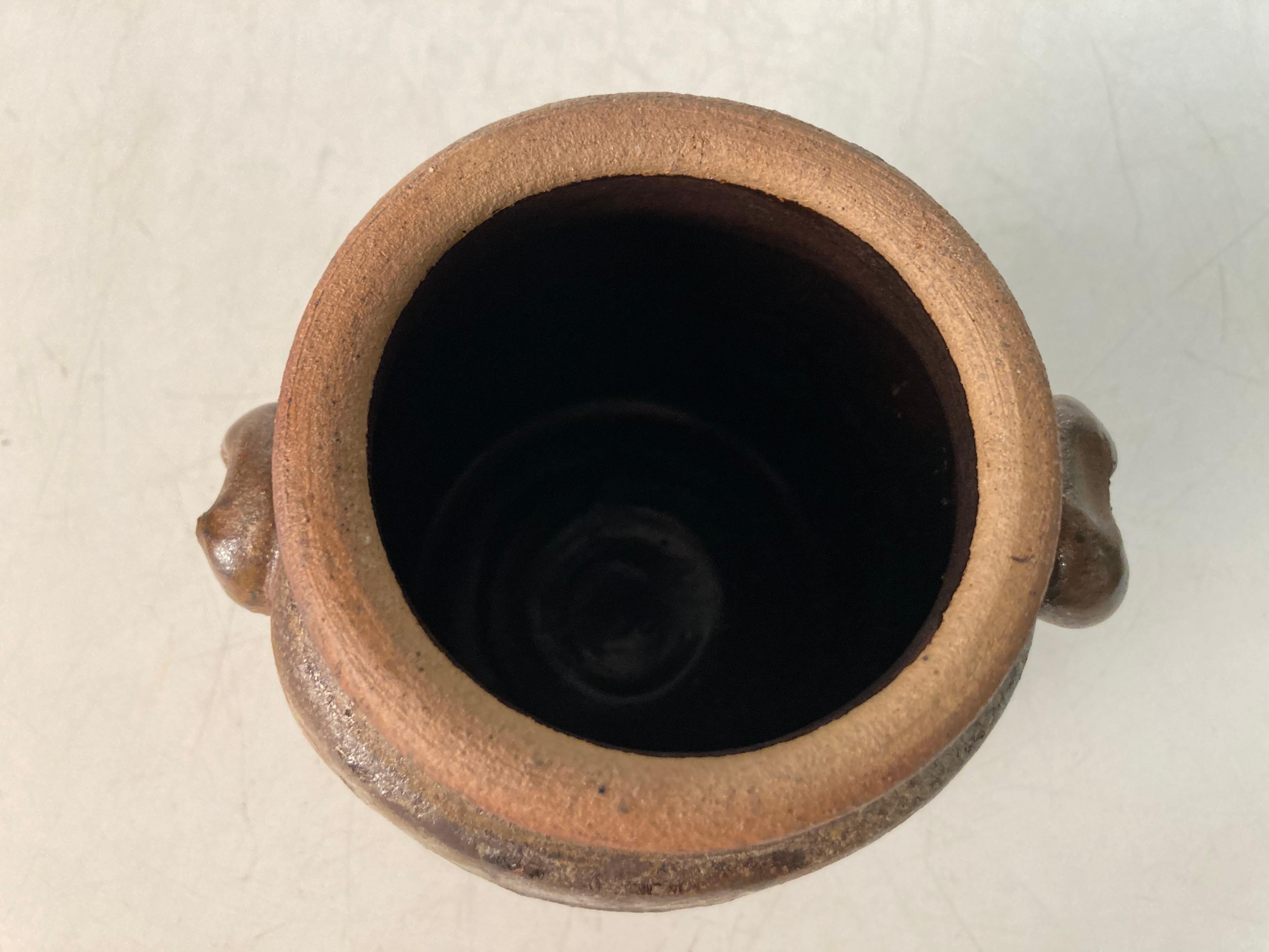 Mid Century Asian Style Raku Typ Gefäß (Moderne der Mitte des Jahrhunderts) im Angebot