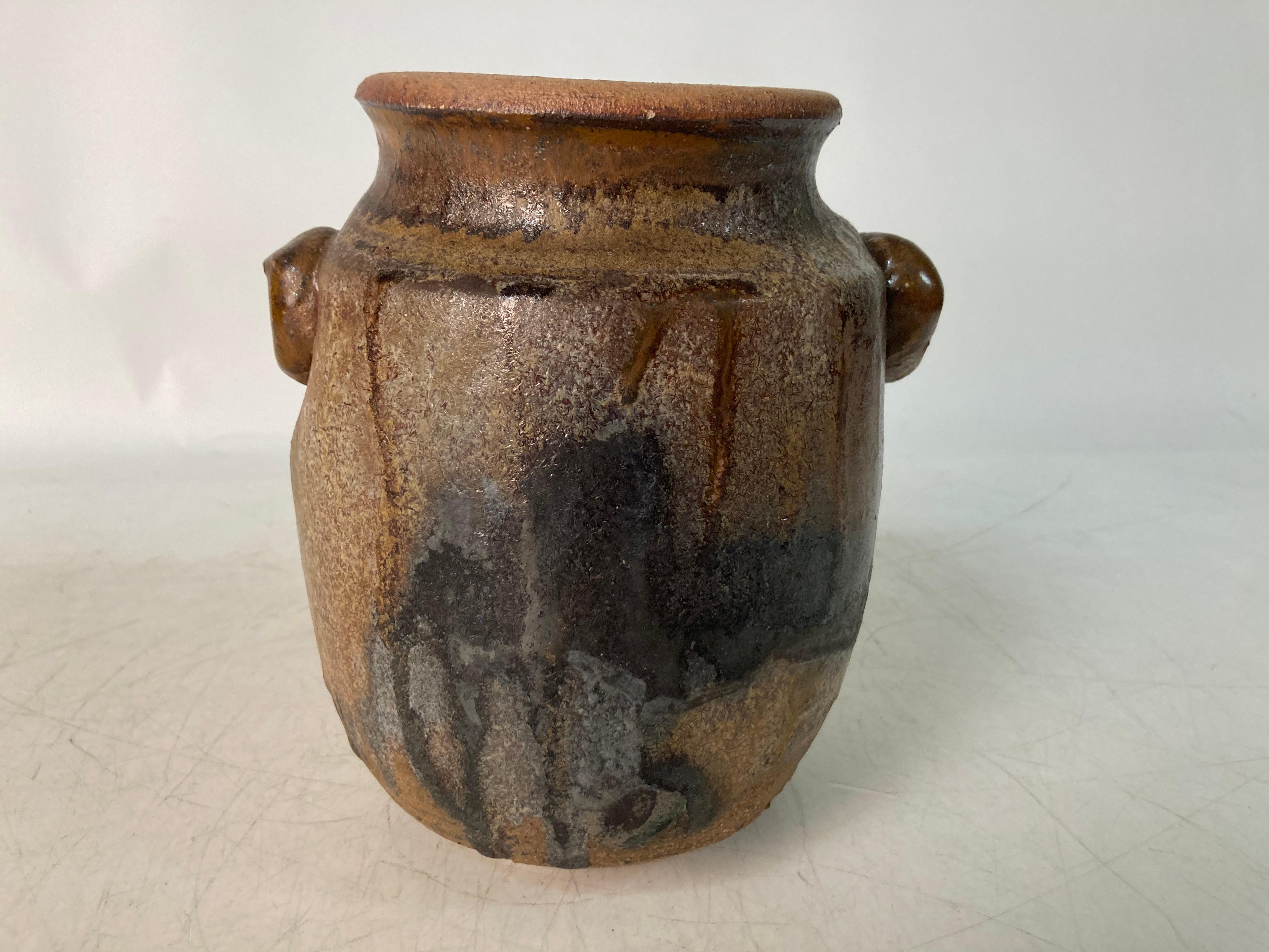 Mid Century Asian Style Raku Typ Gefäß (20. Jahrhundert) im Angebot