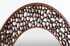 Mid-Century Astoria Ash Solid Wood Oval Mirror