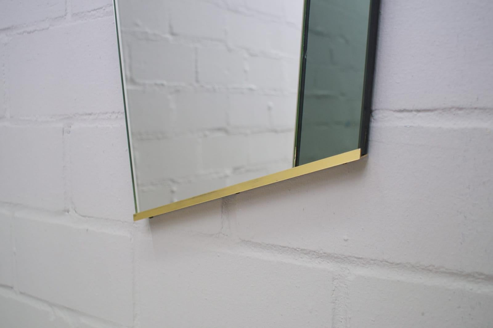 Italian Midcentury Asymetric Wall Mirror, 1950s For Sale