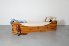 Letto singolo o Daybed in pino Ate Van Apeldoorn di metà secolo