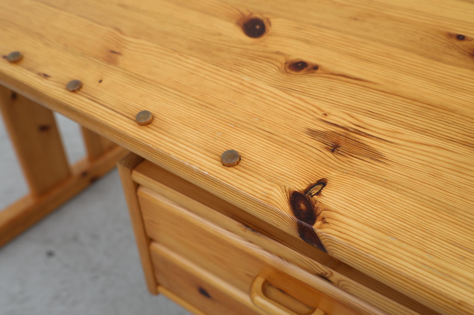 Mid-Century Ate van Apeldoorn Style Adjustable Pine Drafting Table/Desk 8