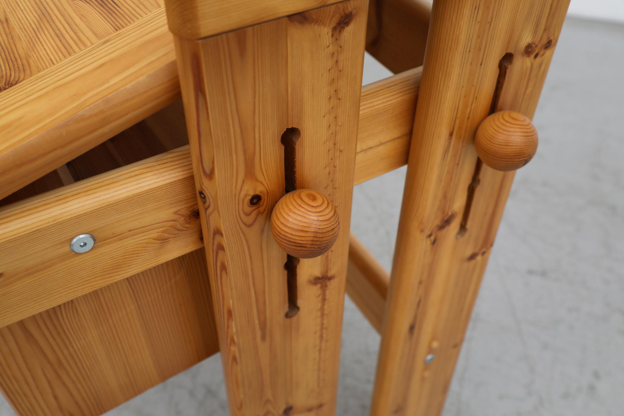 Mid-Century Ate van Apeldoorn Style Adjustable Pine Drafting Table/Desk 9