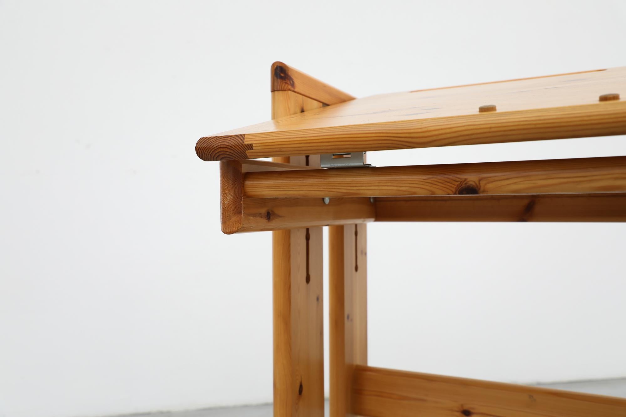 Mid-Century Ate van Apeldoorn Style Adjustable Pine Drafting Table/Desk 11