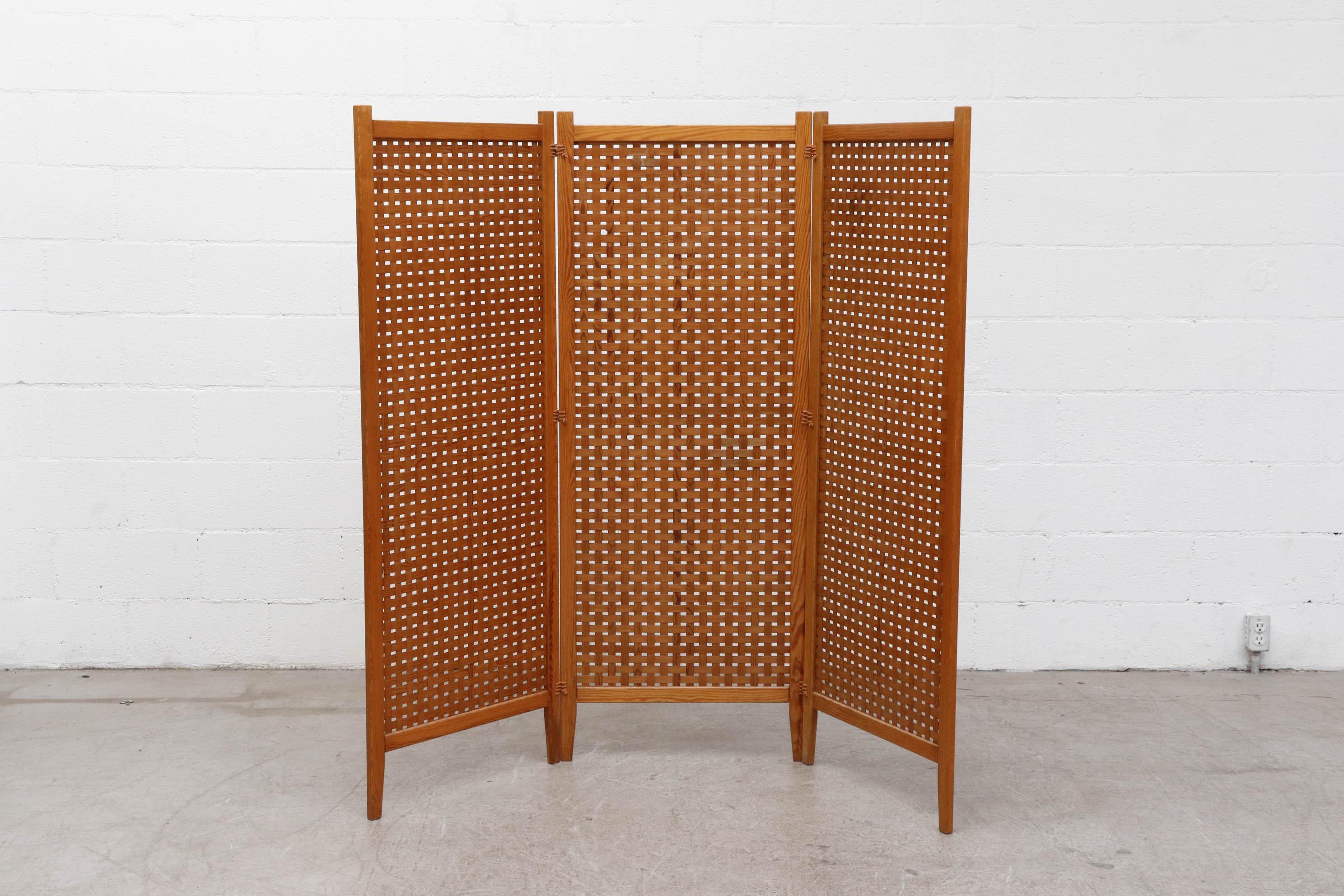 Late 20th Century Midcentury Alberts Tibro Room Divider or Privacy Screen