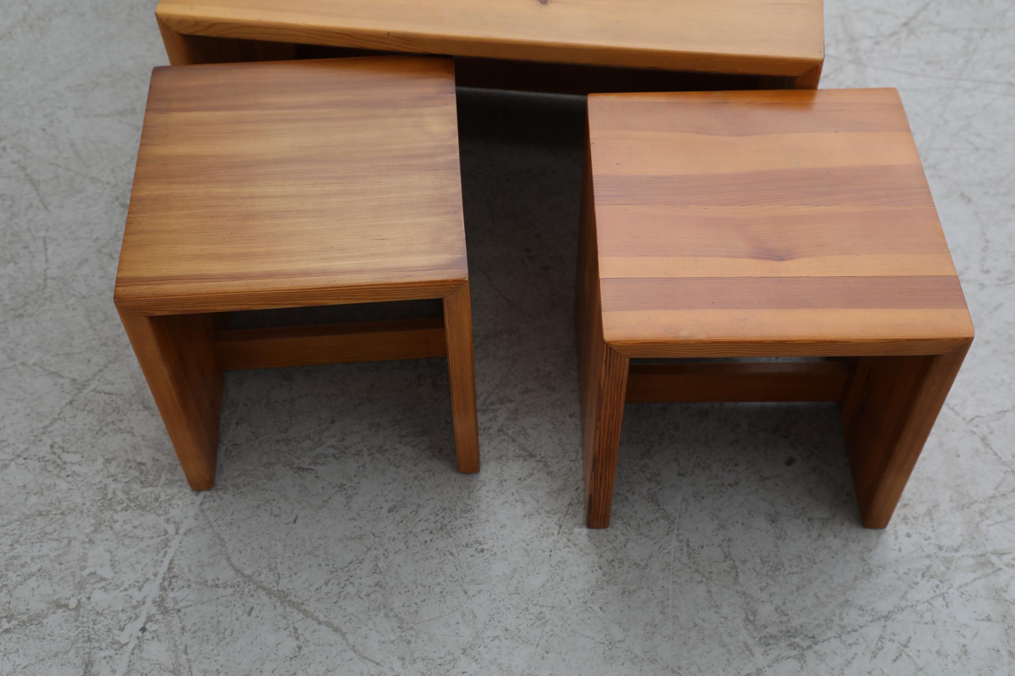 Midcentury Ate Van Apeldoorn Waterfall Coffee Table Set with 4 Nesting Tables 6