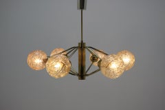 Midcentury Atomic Chandelier, Sputnik, Honsel, 1970s