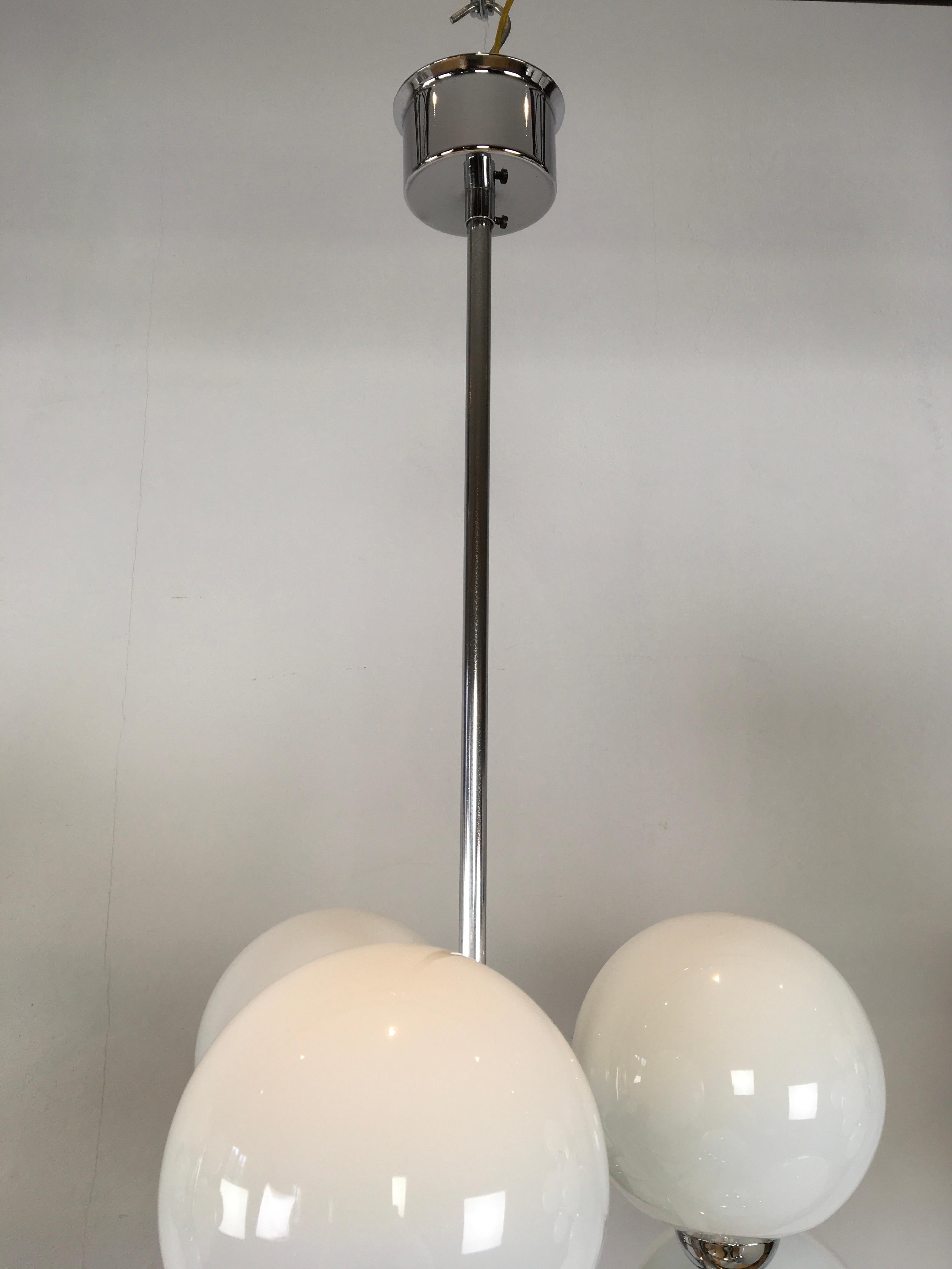 Mid-Century Atomic Chandeliers with 12 Lights, 3 Pieces Available For Sale 10