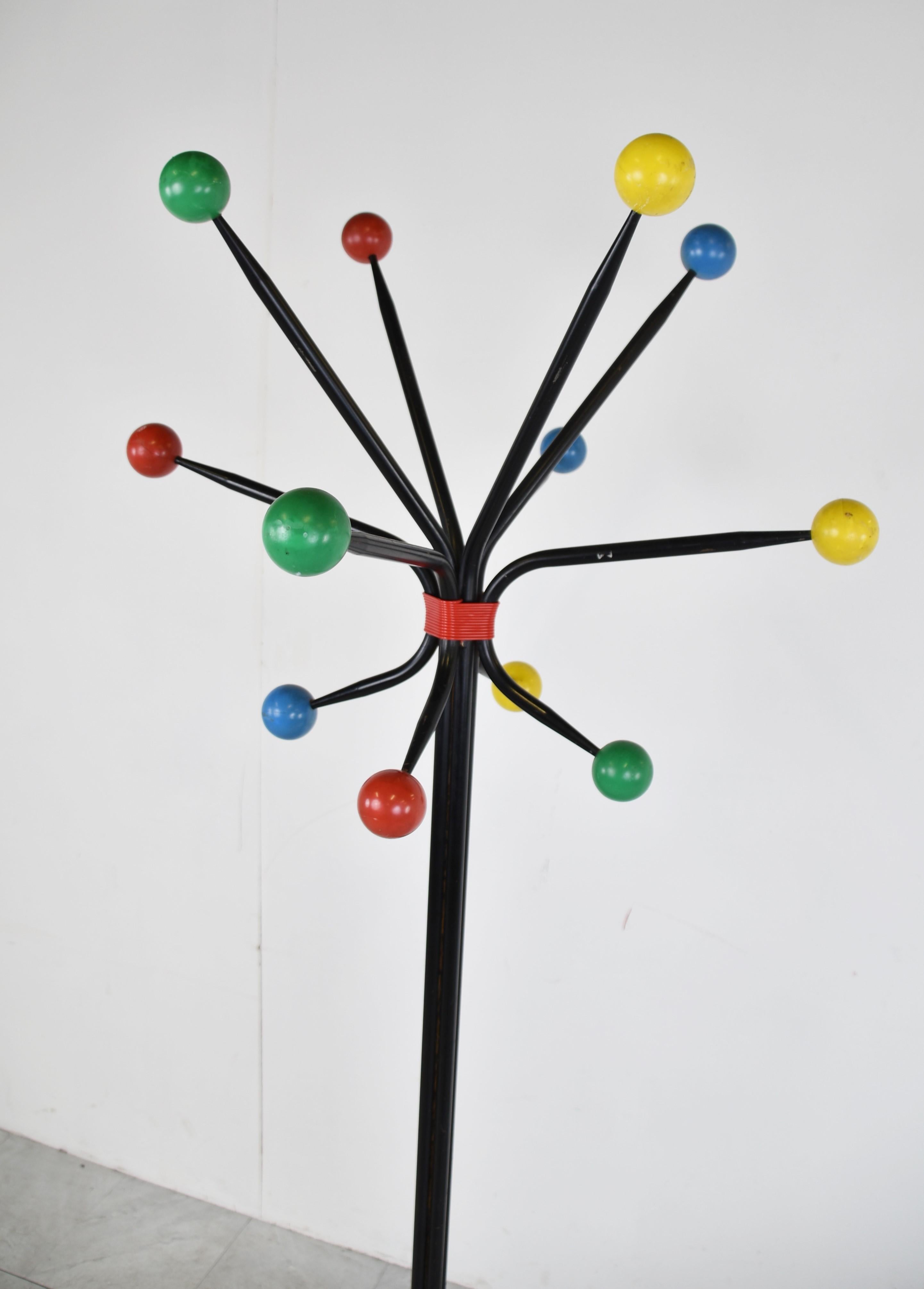 Mid-20th Century Mid century atomic coat stand, 1950s For Sale