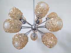 Midcentury Atomic Sputnik Chandelier, Germany, 1970s