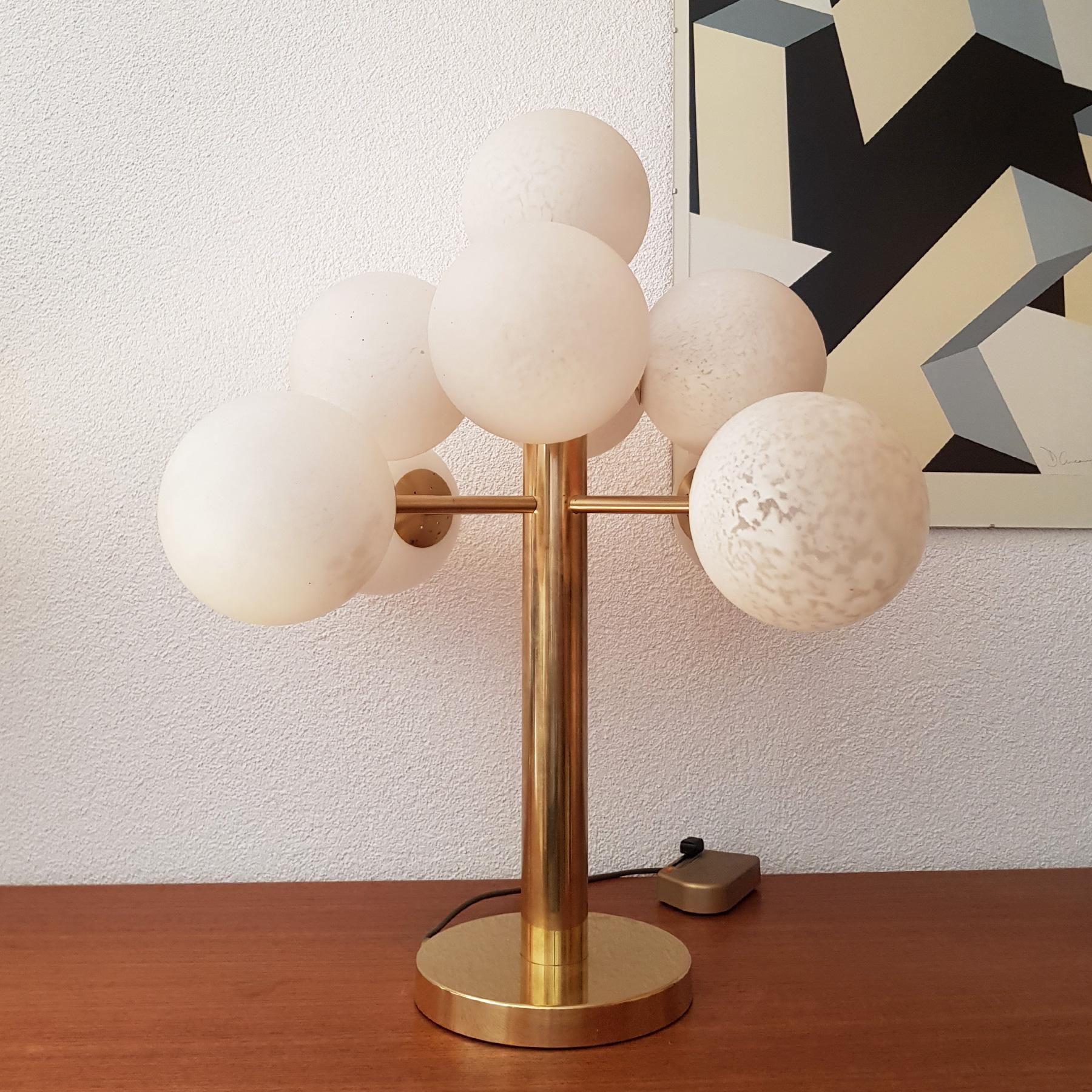 Swiss Midcentury Atomic Sputnik Table Lamp