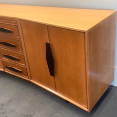 Midcentury Australian Concave Sideboard Attributed to Dario Zoureff