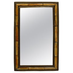 Mid-Century Austrian Artisan Brass Mirror