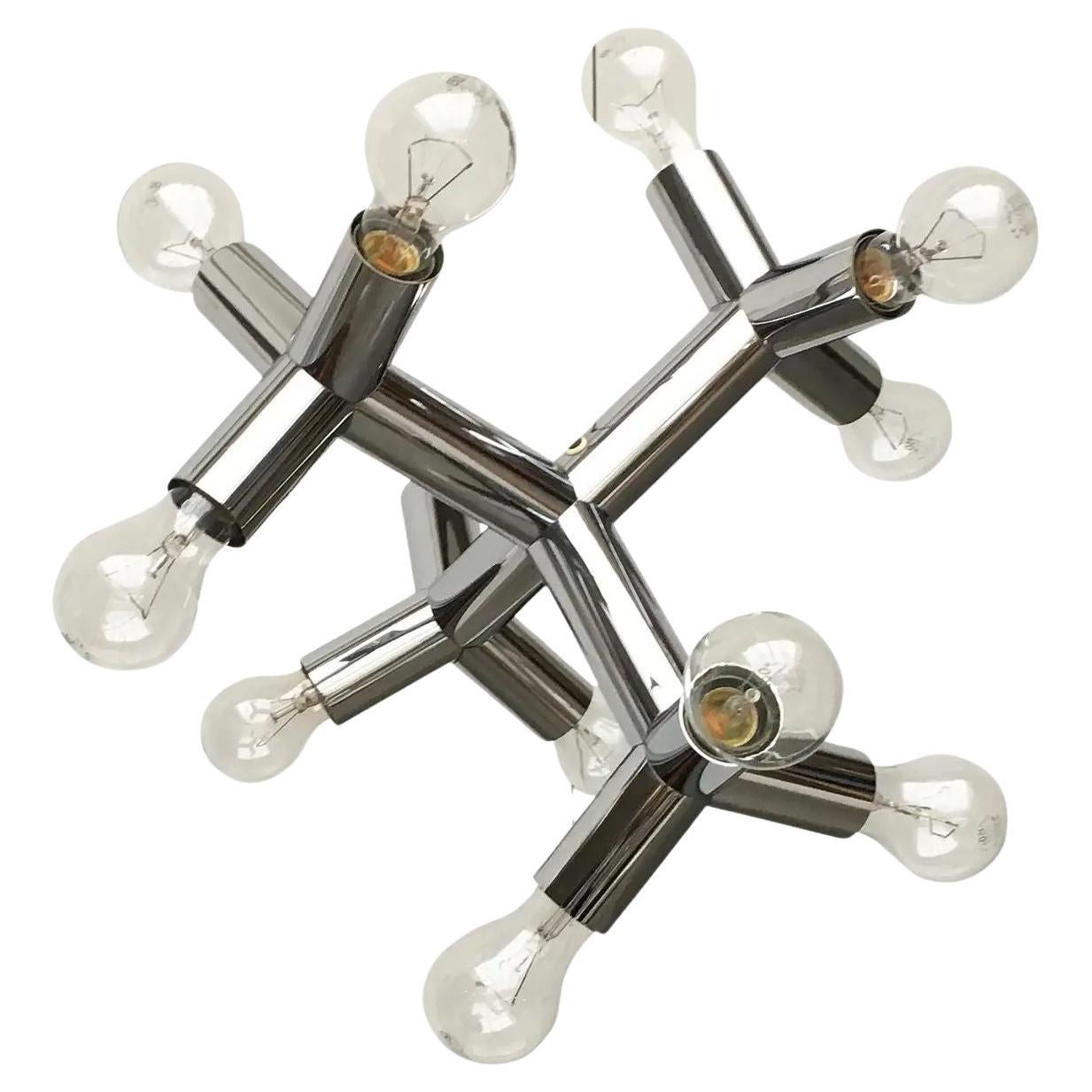 Mid-Century Austrian Space Age Atomic 12 HL Pendant Lamp from J.T. Kalmar, 1960s