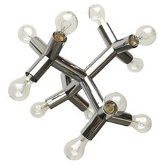 Mid-Century Austrian Space Age Atomic 12 HL Pendant Lamp from J.T. Kalmar, 1960s
