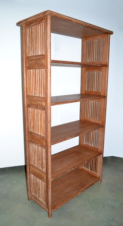 Mid-Century Cerused Oak Bookcase or Etagere, 1950s
