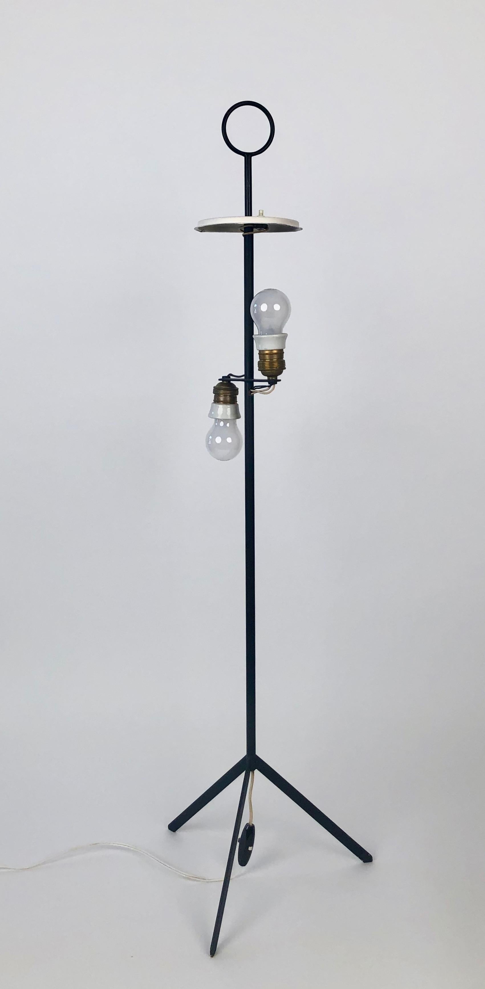 Österreichische Mid-Century-Stehlampe aus Korbweide „ Renee“ von J.T. Kalmar im Angebot 5