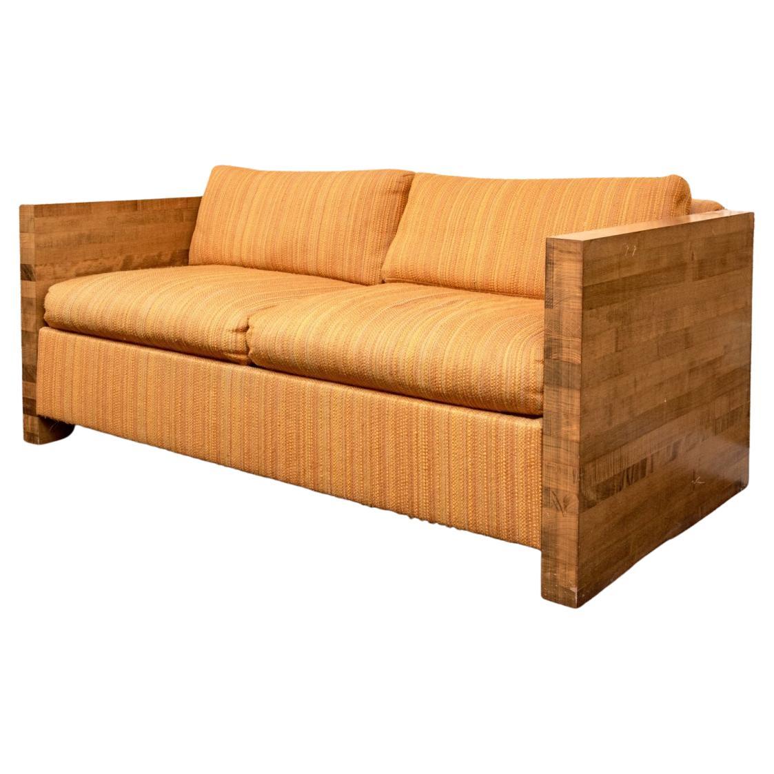 Divano trasformabile Mid Century Avery Boardman con fianchi Butching Block in vendita