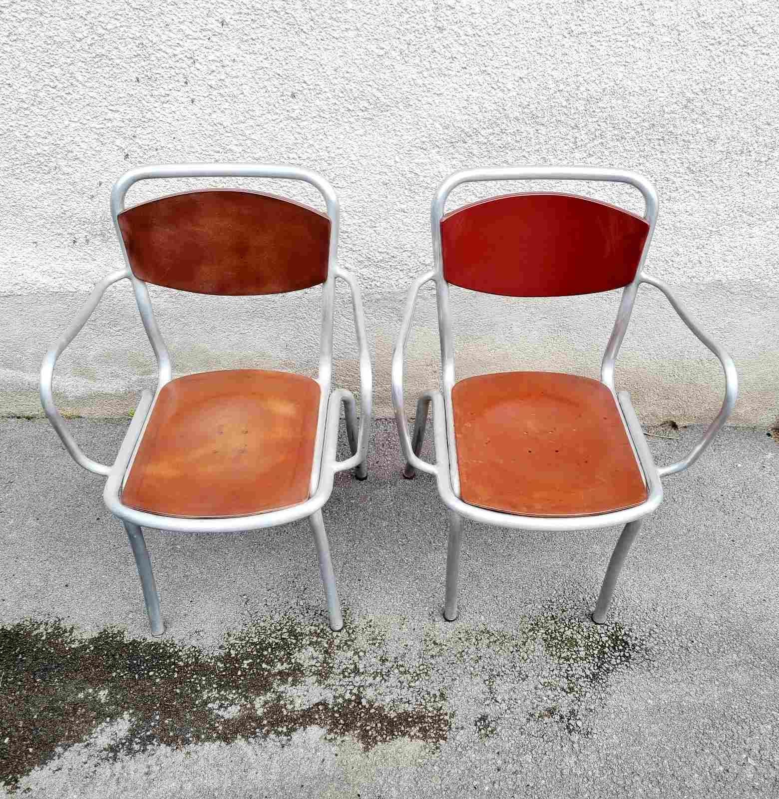 Mid Century B 236 Chairs Designed by Gastone Rinaldi for Rima Italy, 50s For Sale 2