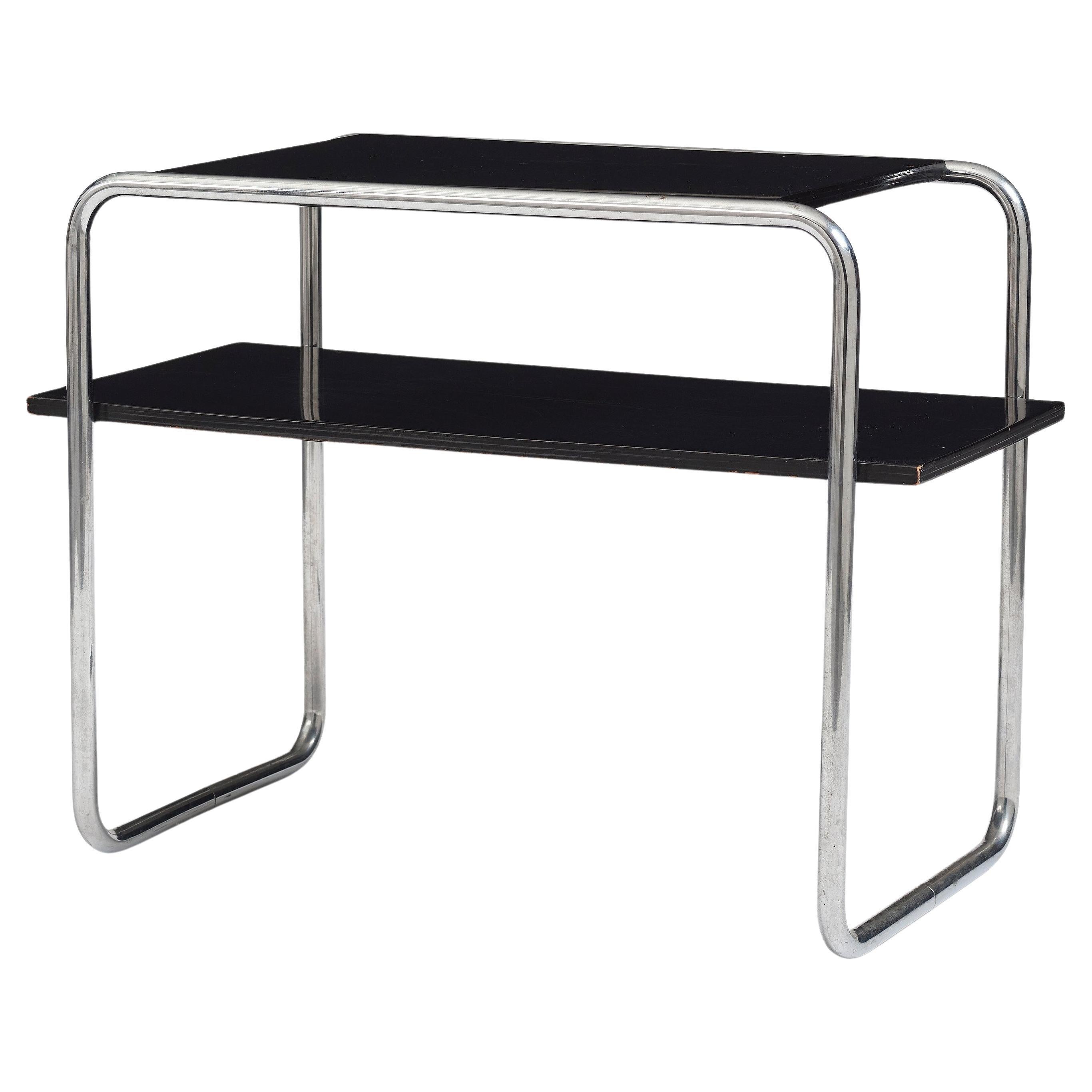Mid Century "B12" Side Console Table by Marcel Breuer Produced by Thonet, 1930s For Sale