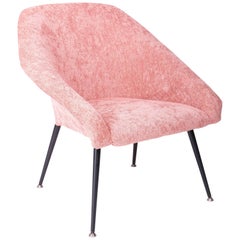 Mid Century Baby Pink "Ewa" Club Armchair, Europe, 1960s
