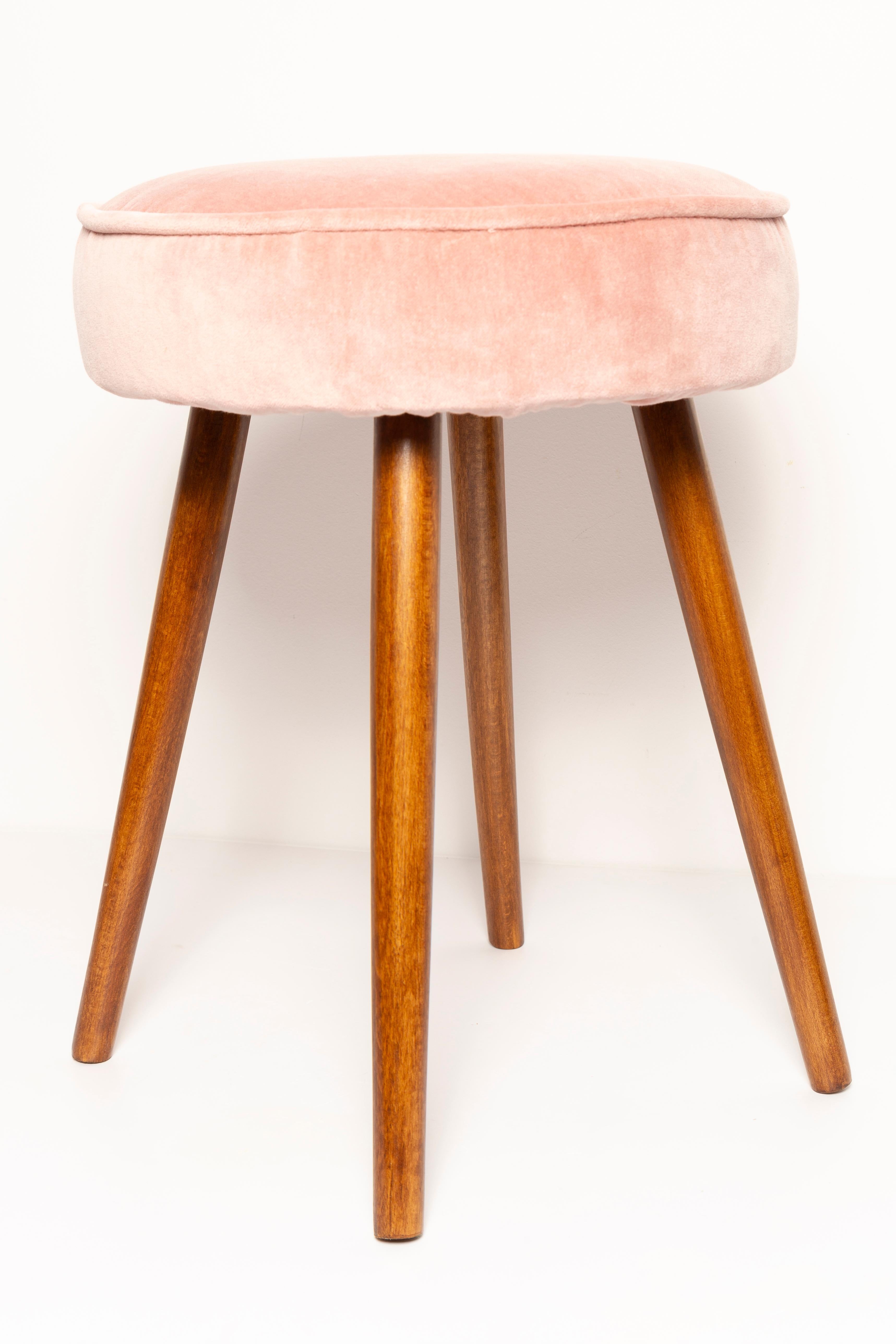 Mid-Century Modern Mid Century Baby Pink Stool, Europe, 1960s For Sale