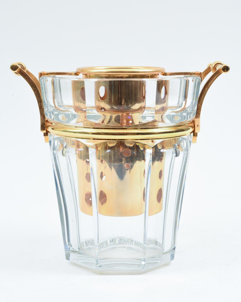 Midcentury Baccarat Crystal Champagne / Wine Cooler Bucket 3