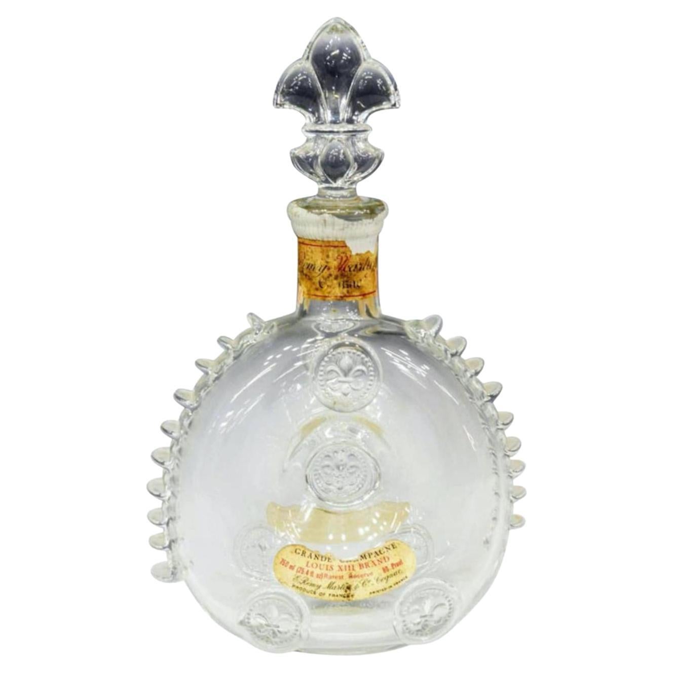 Carafe Remy Martin Louis XIII en cristal de Baccarat du milieu du siècle dernier