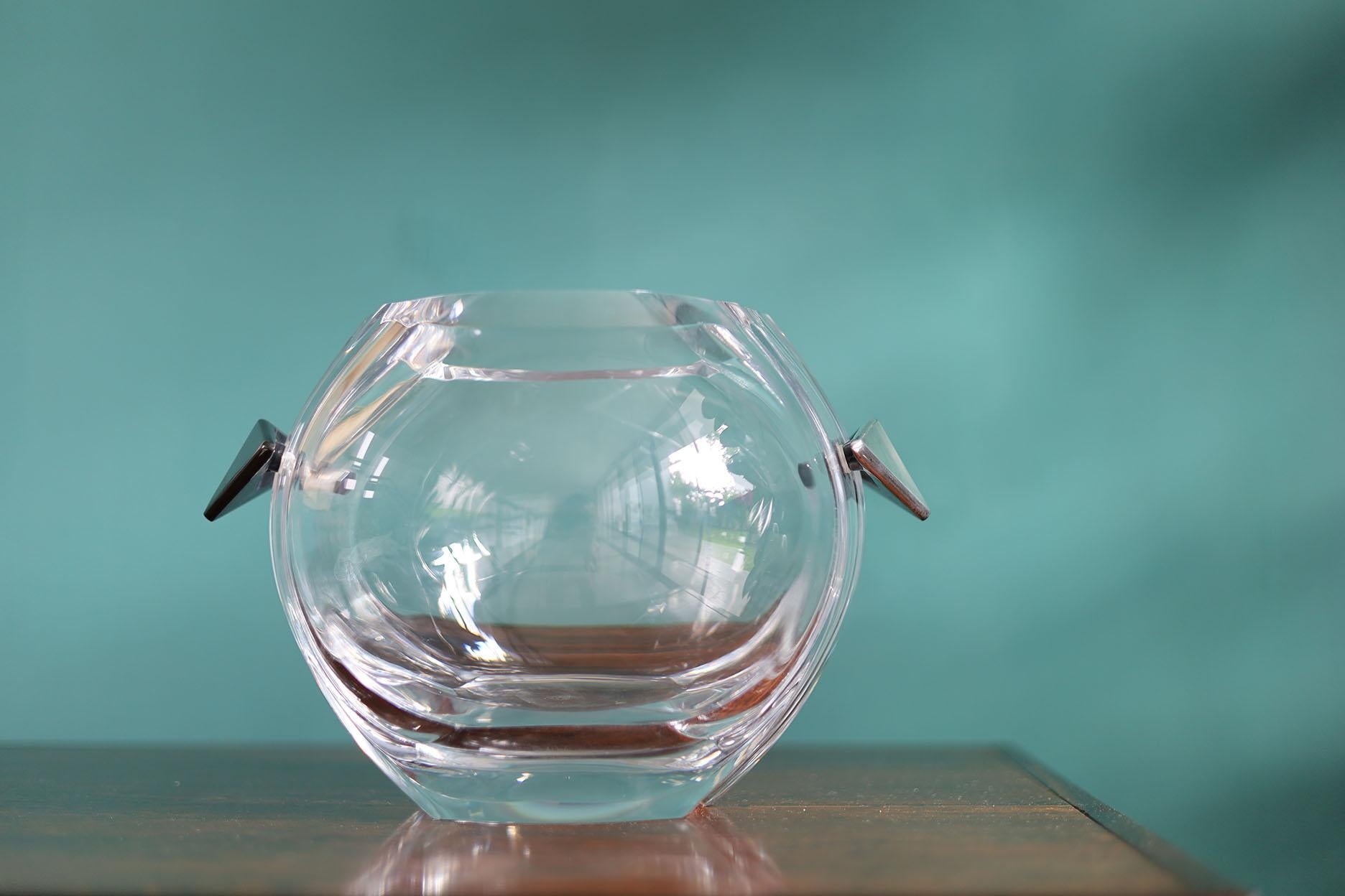 Hand-Crafted Mid Century Baccarat Ice Bucket
