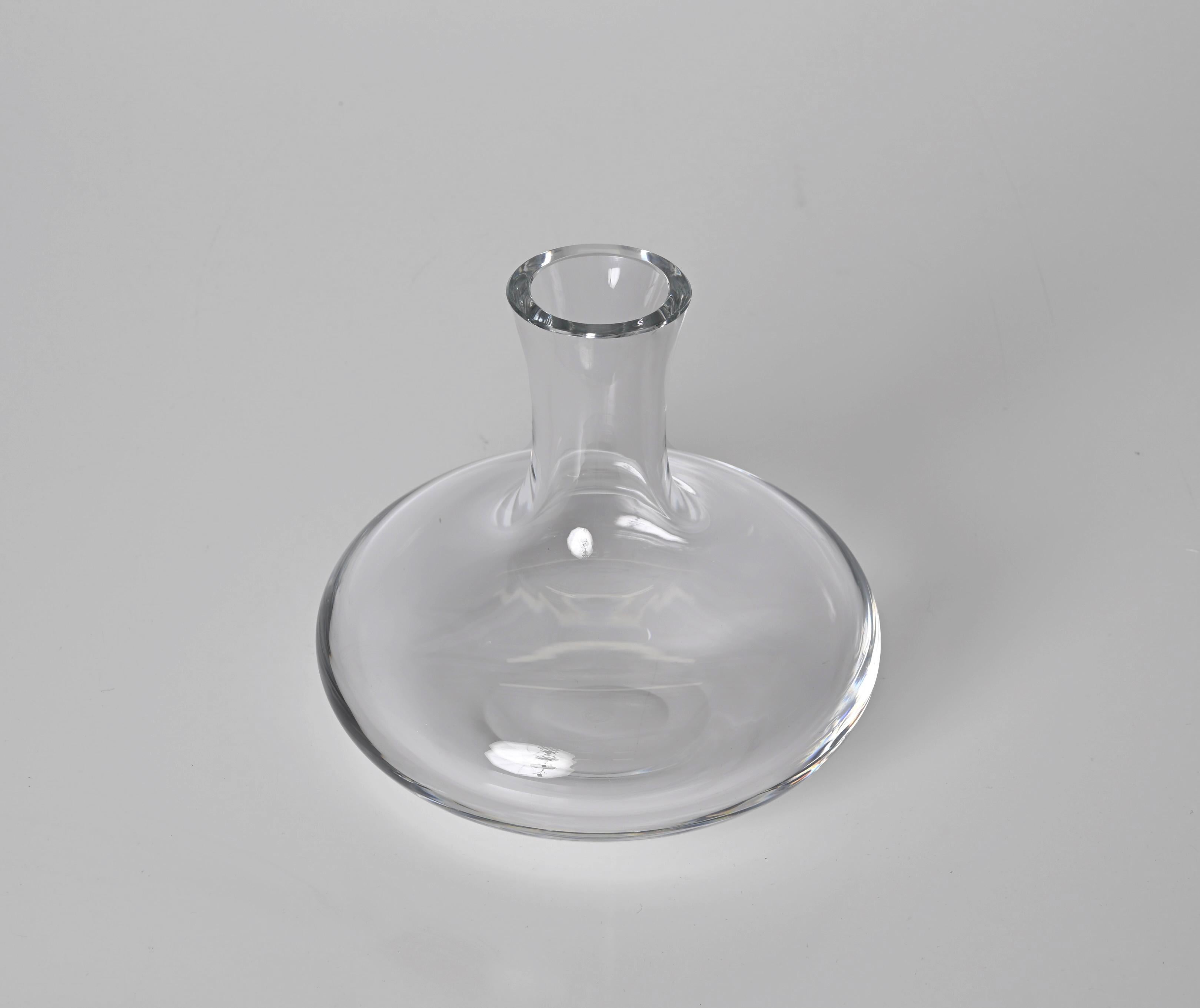Midcentury Baccarat Signed Crystal Wine Decanter, France 2