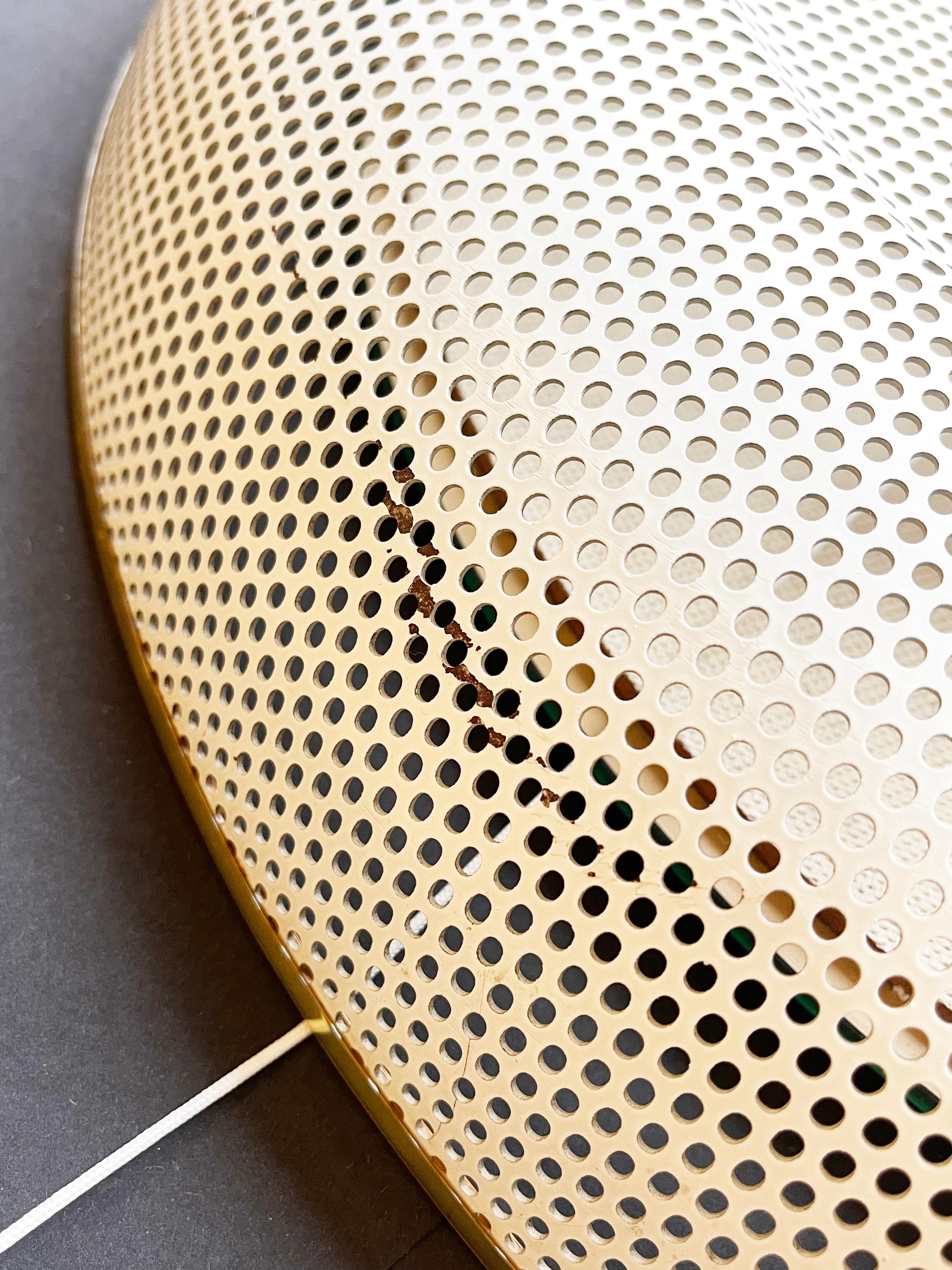 Mathieu Matégot Mirror Mid-Century, Back Lit White & Gold, Attr., France 3