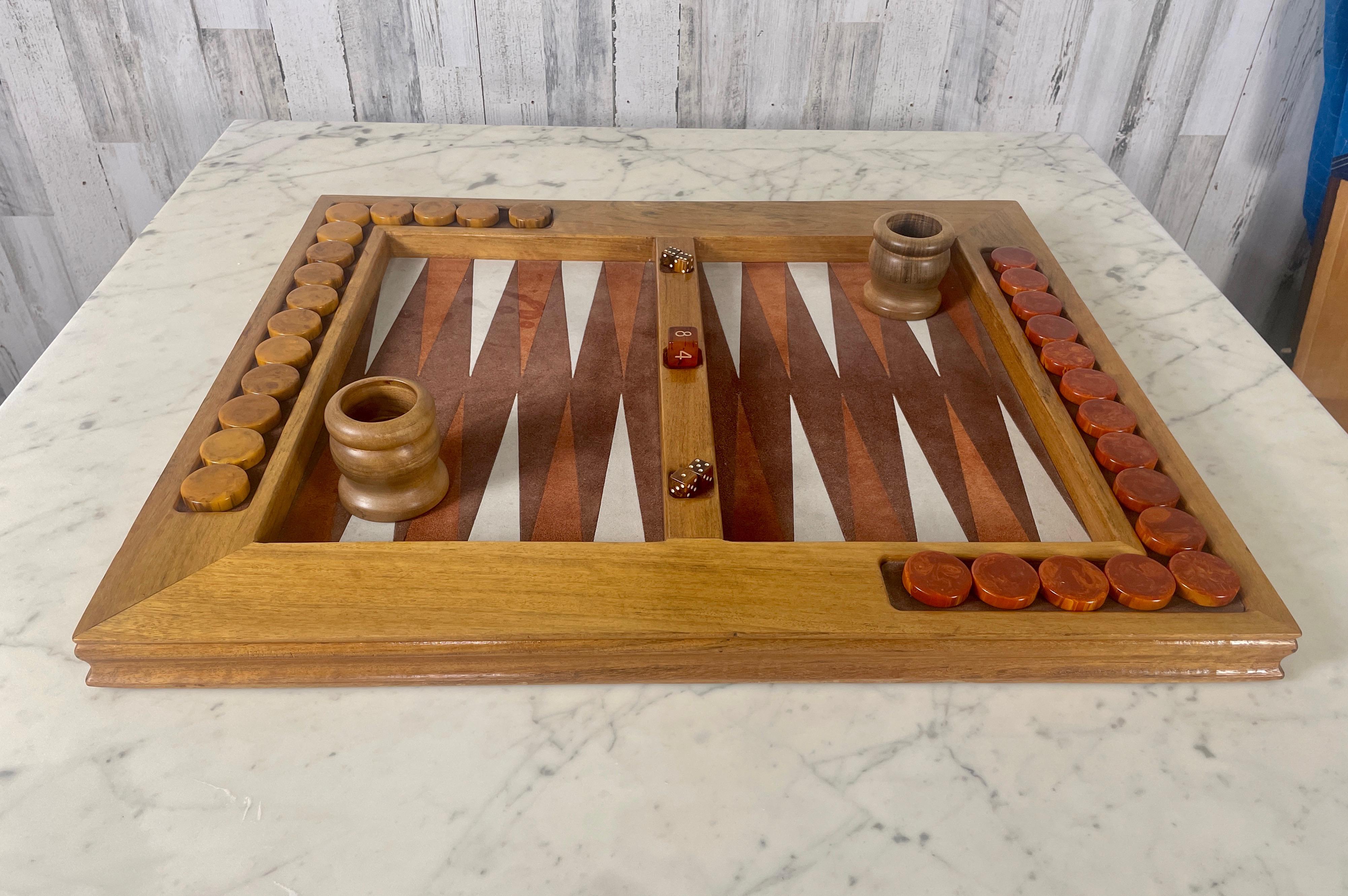 Mid-Century Modern Mid Century Backgammon Game